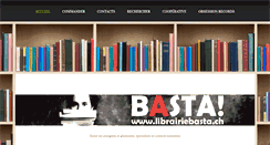 Desktop Screenshot of librairiebasta.ch