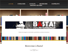 Tablet Screenshot of librairiebasta.ch